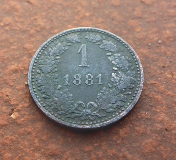 1kreuzer 1881 bez značky