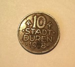 10 Pfennig Stadt Düren 1918