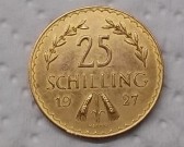 25 schilling 1927 gold