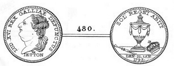 Ludvík XVI měnový žeton...