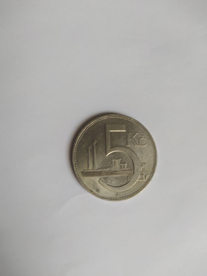 5 korun rok 1938