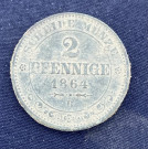 2 Pfennige 1864