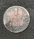 1 Pfennig  1838