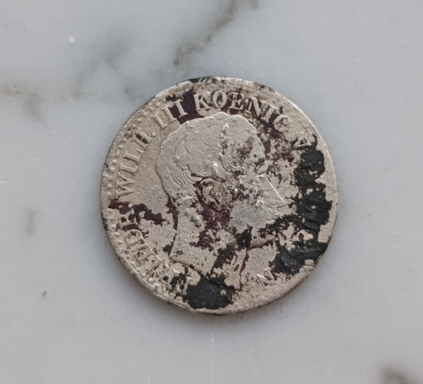 Strieborná minca Fried.Wilh.III Koening 1825