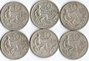 československá mince 10Kčs 1930-1932