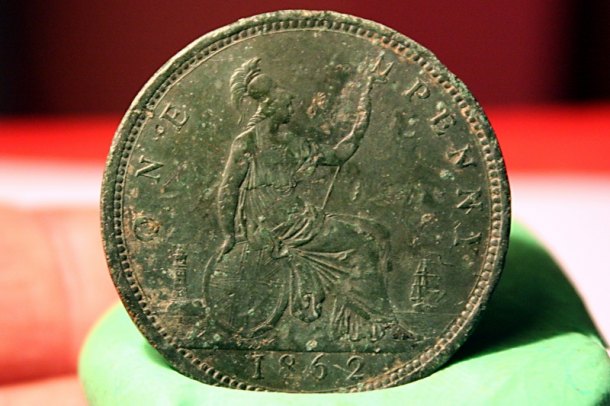 One penny 1862