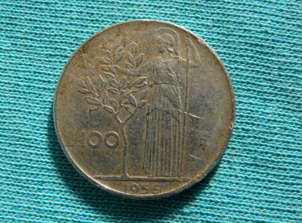 100 lir 1956