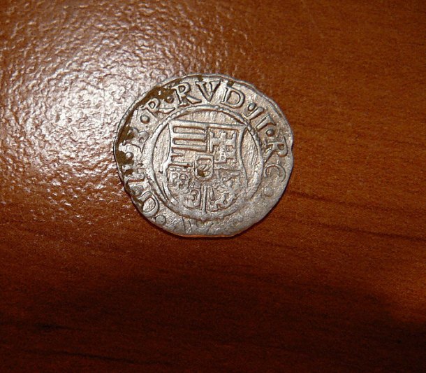 Denárek rudolfa II. 1580
