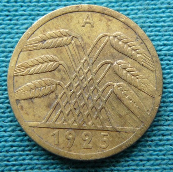 5 reichs pfennig 1925