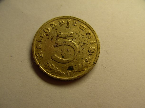 5 pfennig 1938 D
