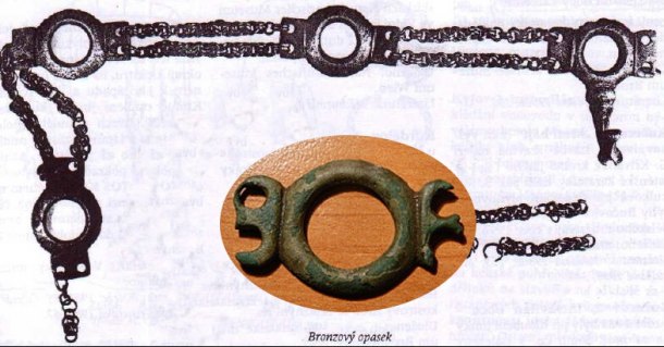 čast bronzového keltského opasku