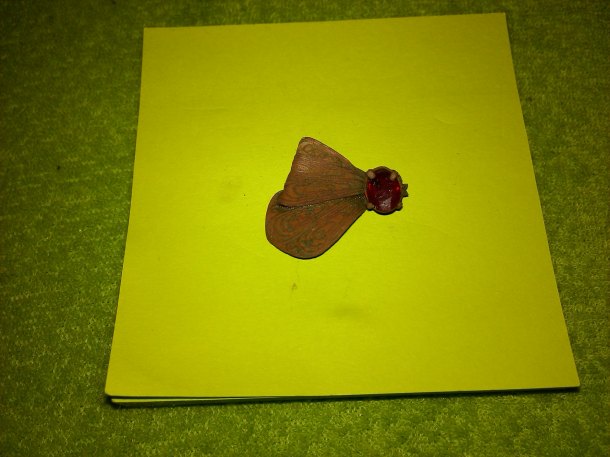 Motýlek s kamínkem