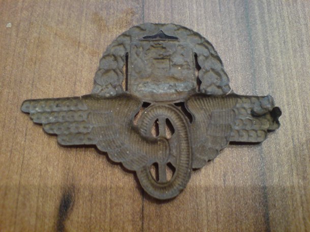 Odznak prvorepublikového železničáře