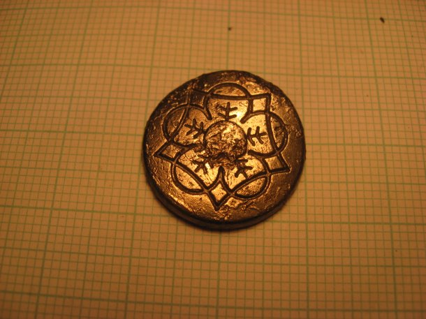 Knoflík s ornamentem, 20 mm