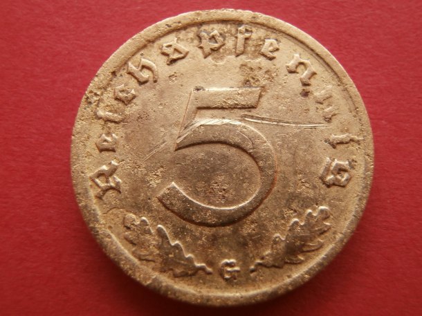 5 Pfennig 1938 G