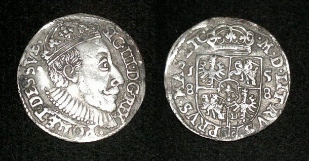 3 grosze Zikmund III. Vasa 1588