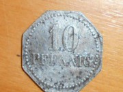 10 Pfennig 1917 kriegsgeld-válečné peníze