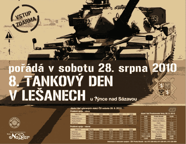 8 tankový den v Lešanech