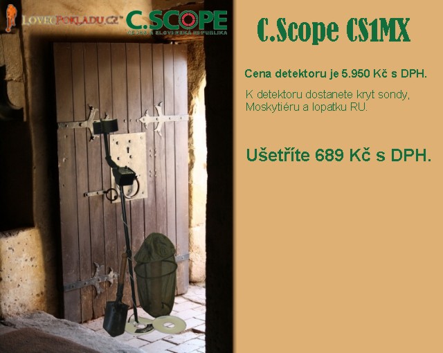 Detektor kovů C.Scope CS1MX