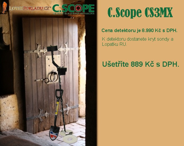 Detektor kovu C.Scope CS3MX