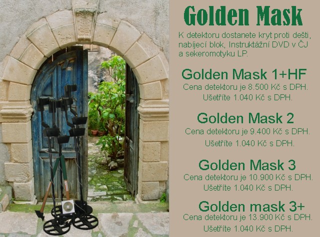 Detektory kovů Golden Mask