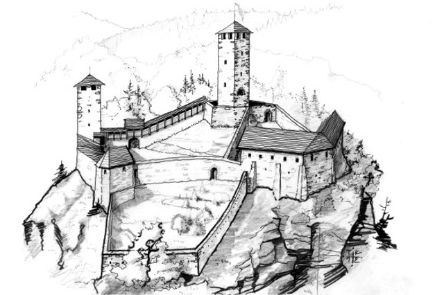 Kresba hradu