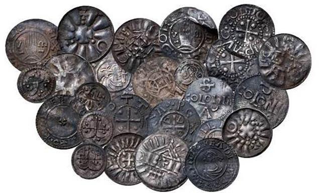 Nález minci detektorem kovů v Dánsku