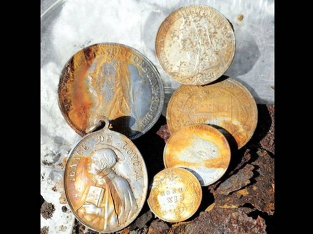 Mince nalezené detektorem kovů