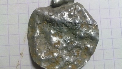 ID známky nalezené detektorem kovů