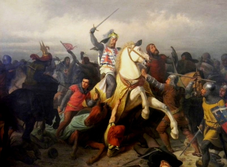 6.1.1347 Karel IV. se vrací z bitvy u Kresčaku