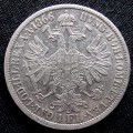 František Josef I. (1848&ndash;1916) 1 Florin-1 Gulden (Zlatník)