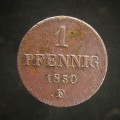 Friedrich August II. (Sasko) (1836&ndash;1854) 1 Pfennig (1 Fenik)