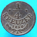 František II (I.) (1792&ndash;1835) 1/4 Kreuzer (1/4 Krejcar)