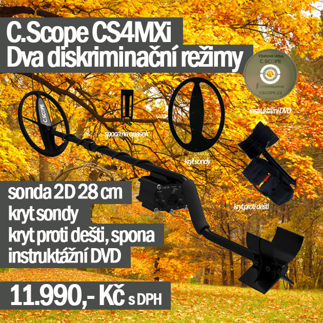Detektor kovů C.Scope CS4MXi