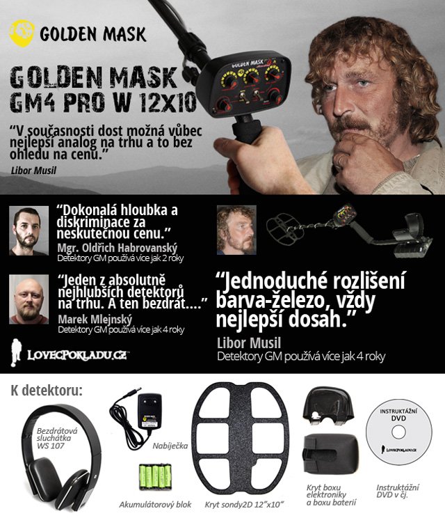 Detektor kovů Golden Mask GM4PRO W