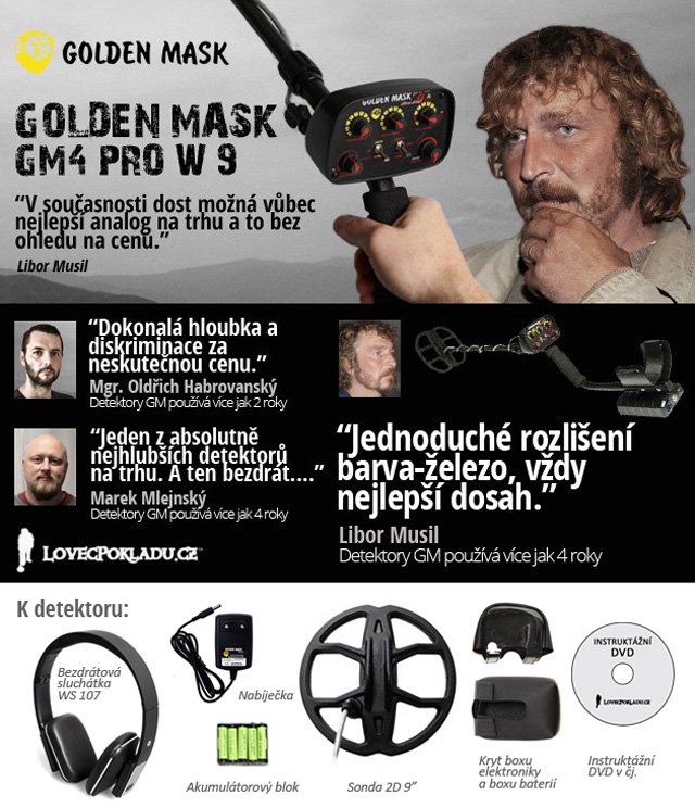Detektor kovů Golden Mask GM4PRO W