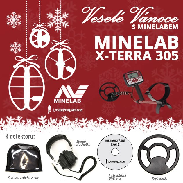 Detektory kovů Minelab ve vánoční akci - X-Terra 305