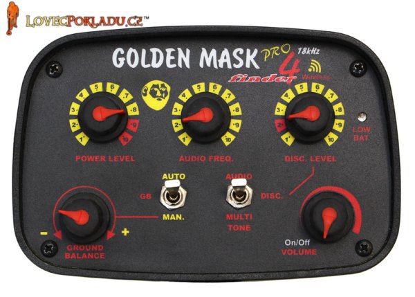 Detektor kovů Golden Mask GM4 - ovládací box
