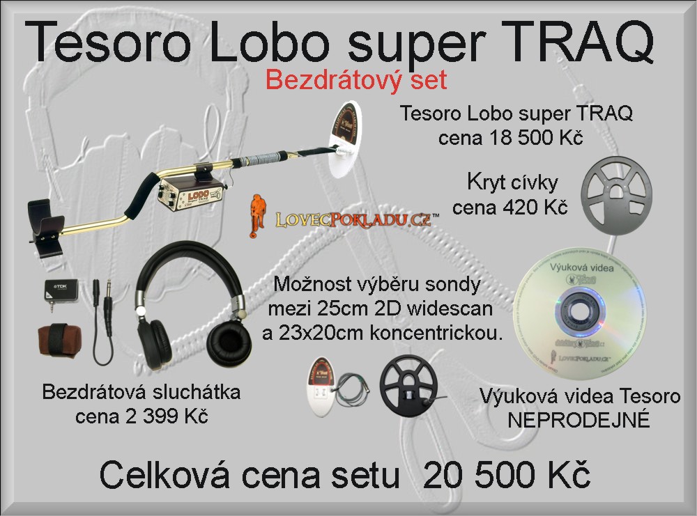Detektor kovů Tesoro Lobo Super Traq