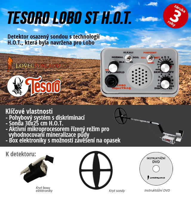 Detektor kovů Tesoro Lobo