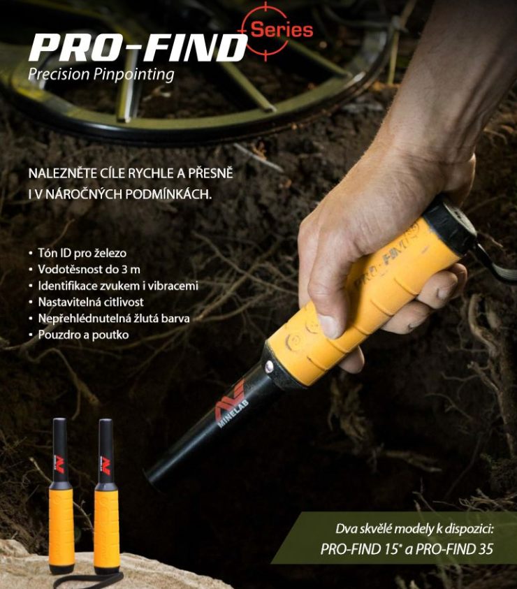 Catalogue of tracking detectors Minelab Pro Find
