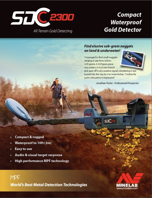 Metal detector catalog SDC 2300 for free download in PDF format