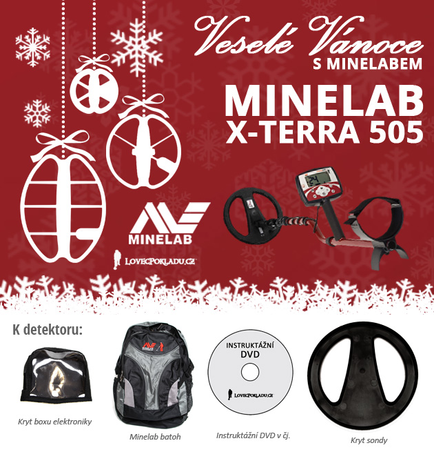Detektory kovů Minelab ve vánoční akci - X-Terra 505