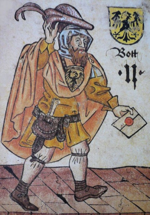 obr.6 středověký posel