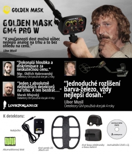 Detektor kovů Golden Mask GM4 PRO 12x10'' 2D