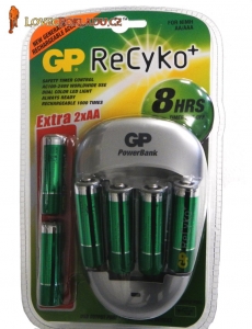 Nabíječka baterií GP + 6x GP ReCyko AA 2050mAh
