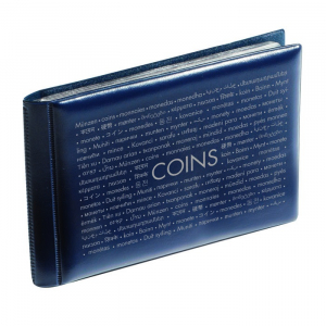 Pocket album for 48 coins - blue Leuchtturm