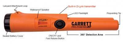 Garrett Pro Pointer AT Z-Lynk metal detection detector