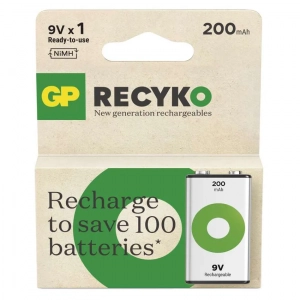 Wiederaufladbare Batterie GP ReCyko+ NiMH 200 mAh 8.4V