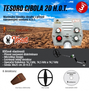 Detektor kovů Tesoro Cibola 2D H.0.T